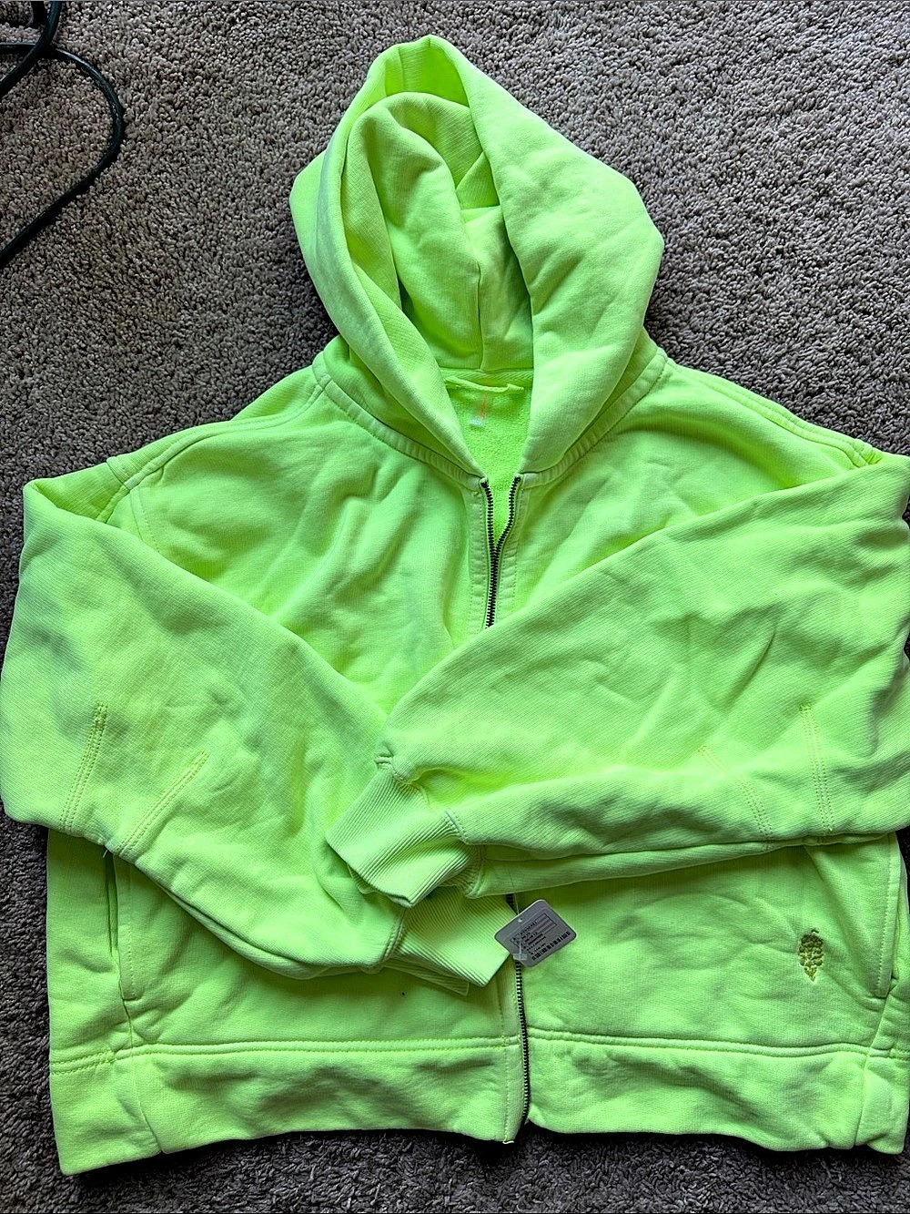 FP Movement A Cut Above Zip-Up Hoodie Green